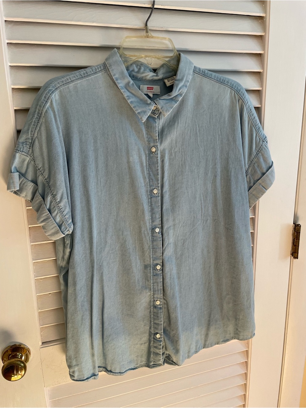 Levi's Light Wash Denim Button-Down Shirt - Women's
